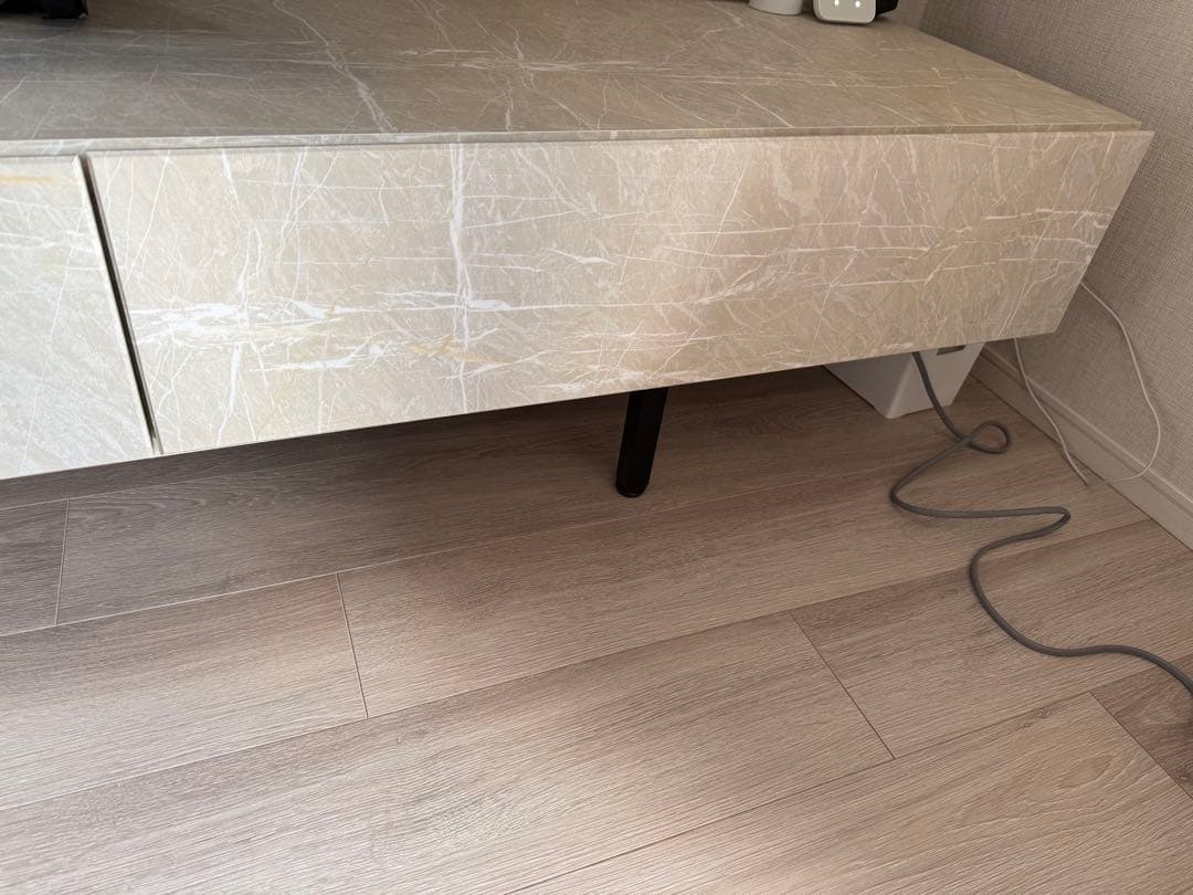 LOWYA ロウヤ　テレビ台　240cm テレビボード　大理石柄　ホワイト