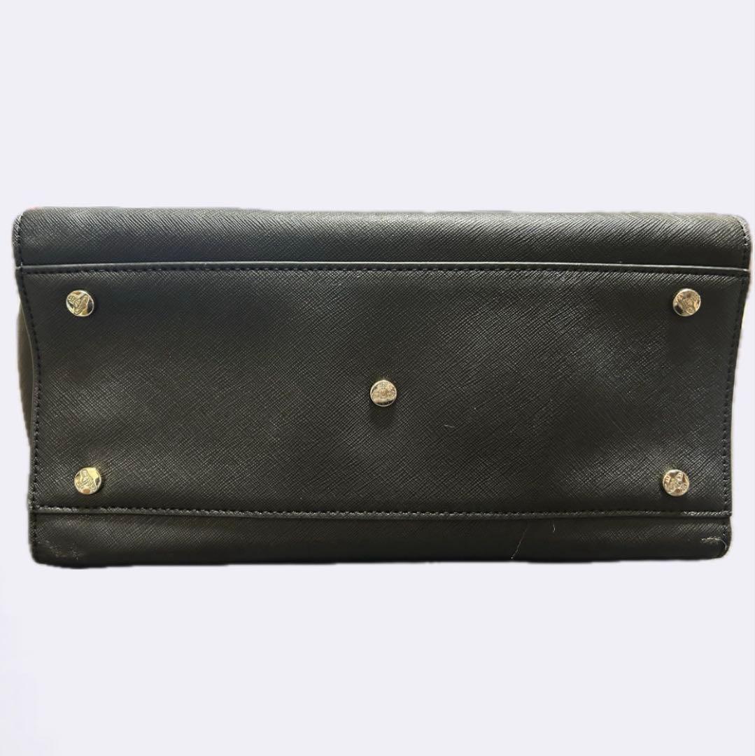 vivienne westwood ハンドバッグ　黒　レザー