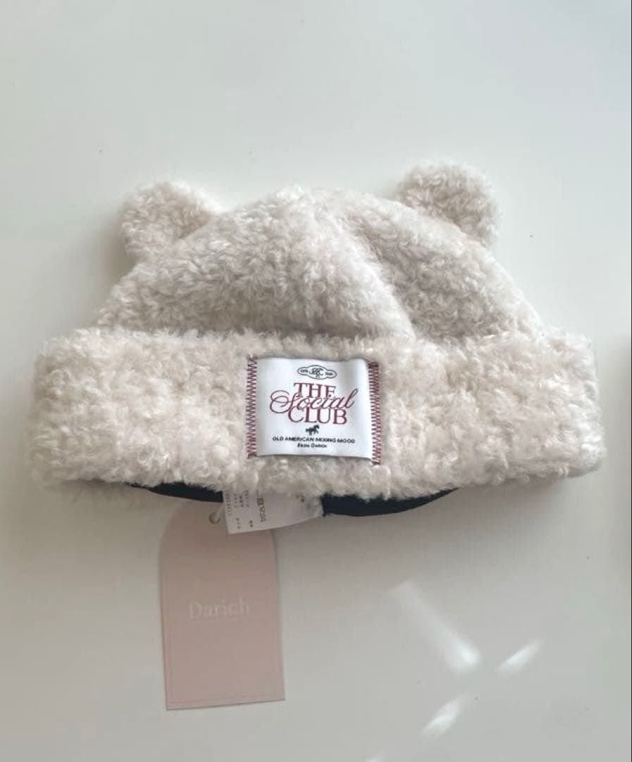 ダーリッチテディベアハット アイボリー