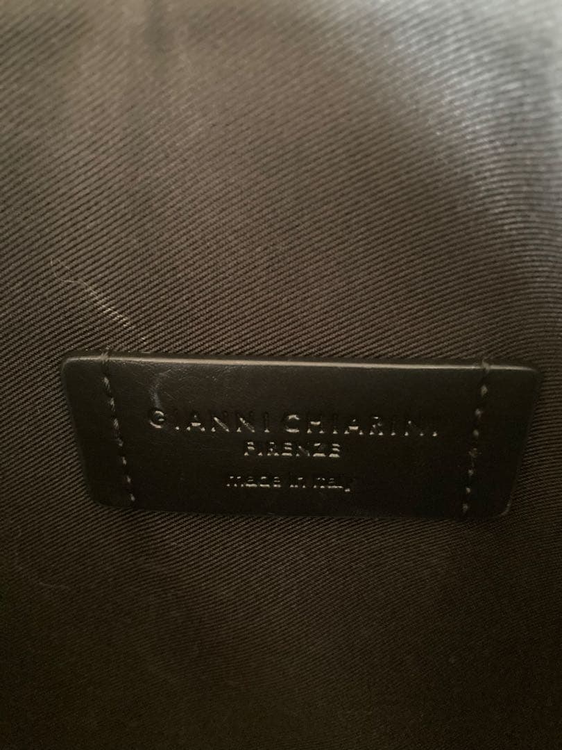 GIANNI CHIARINI ブラックトートバッグ