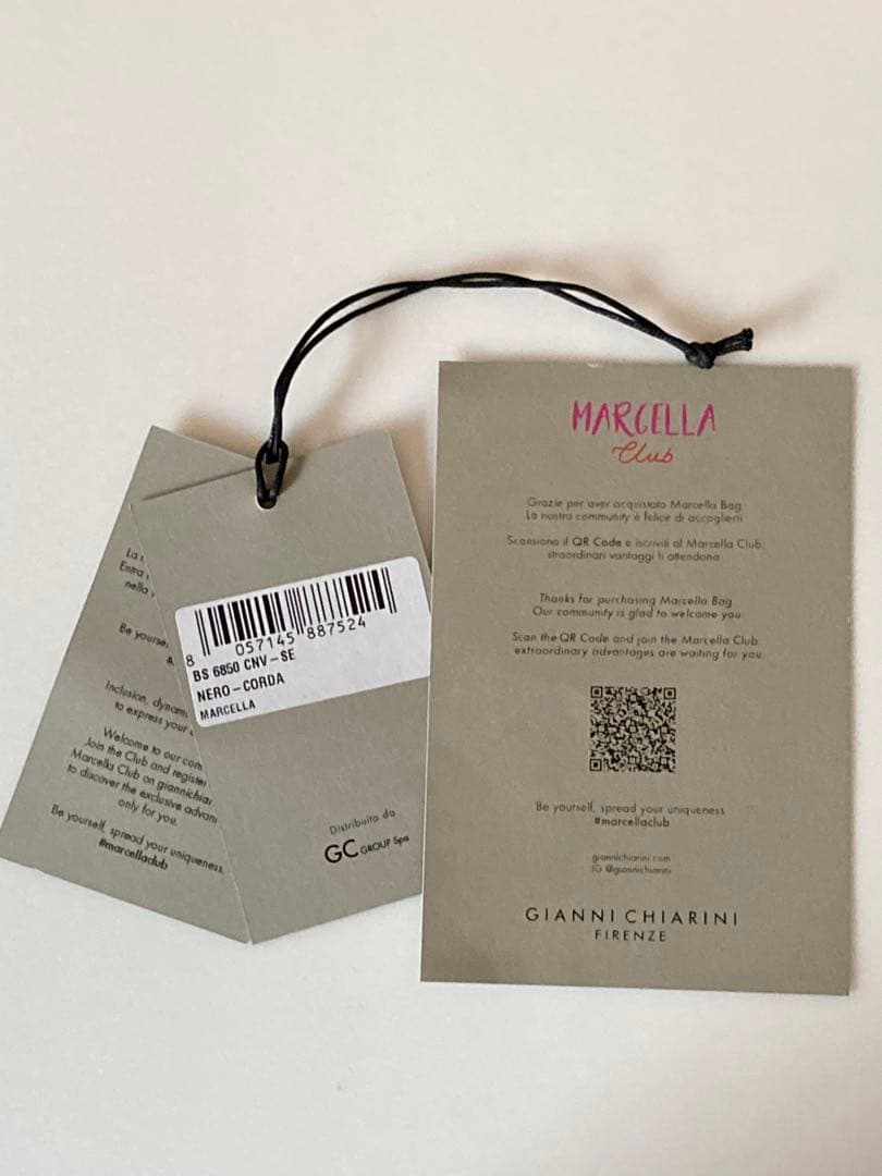 GIANNI CHIARINI ブラックトートバッグ