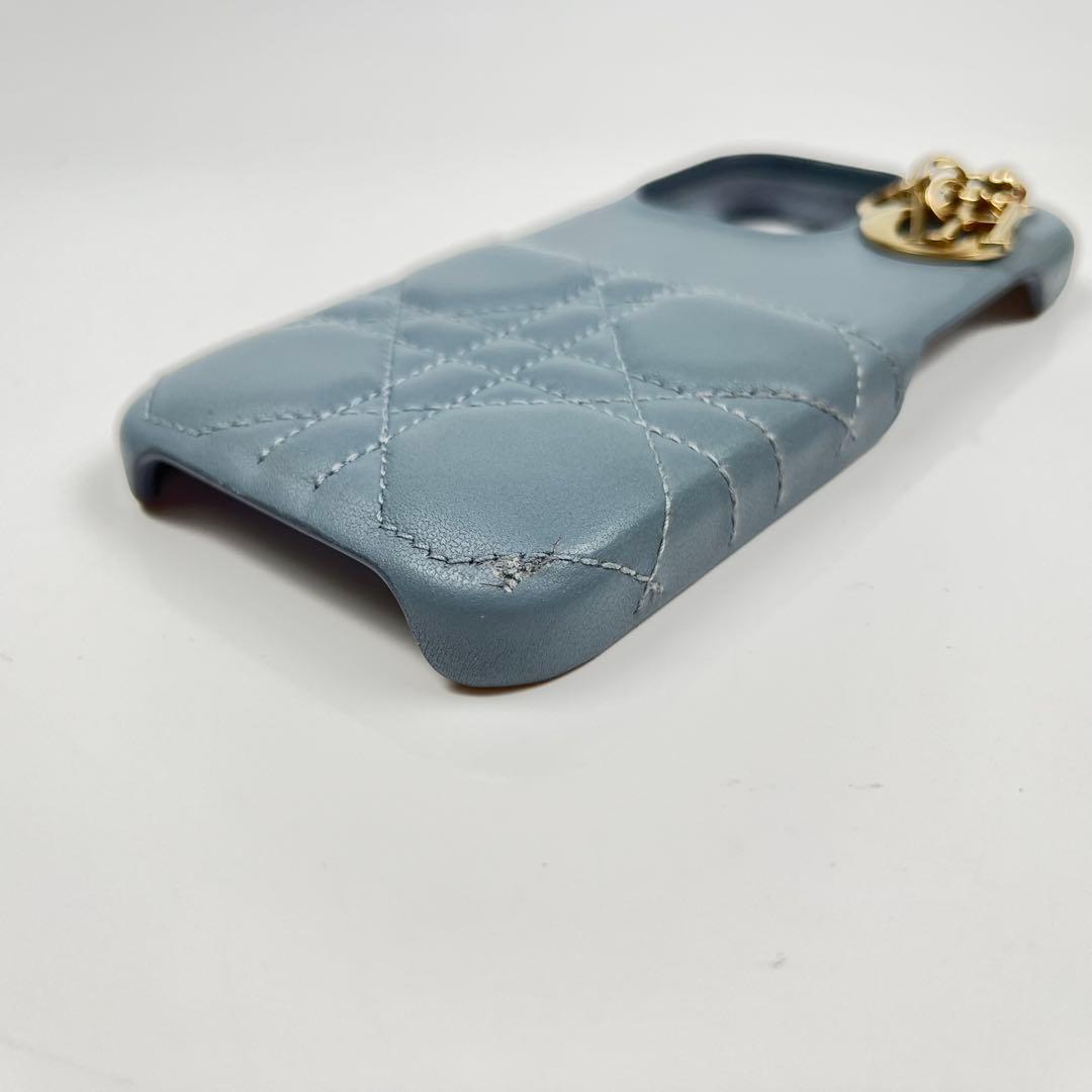 【極美品】LadyDior iPhone15Proケース カナージュ ラムスキン