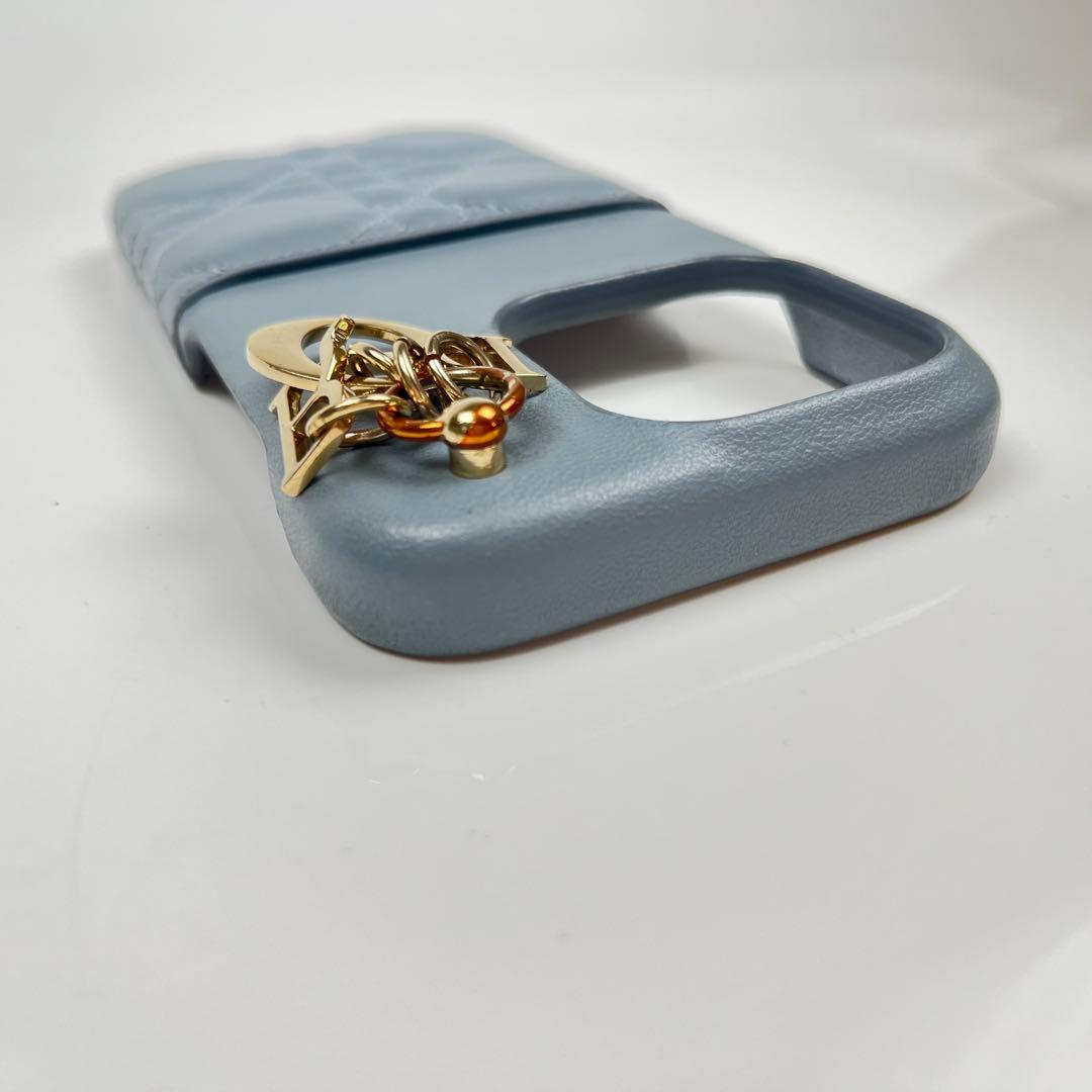【極美品】LadyDior iPhone15Proケース カナージュ ラムスキン