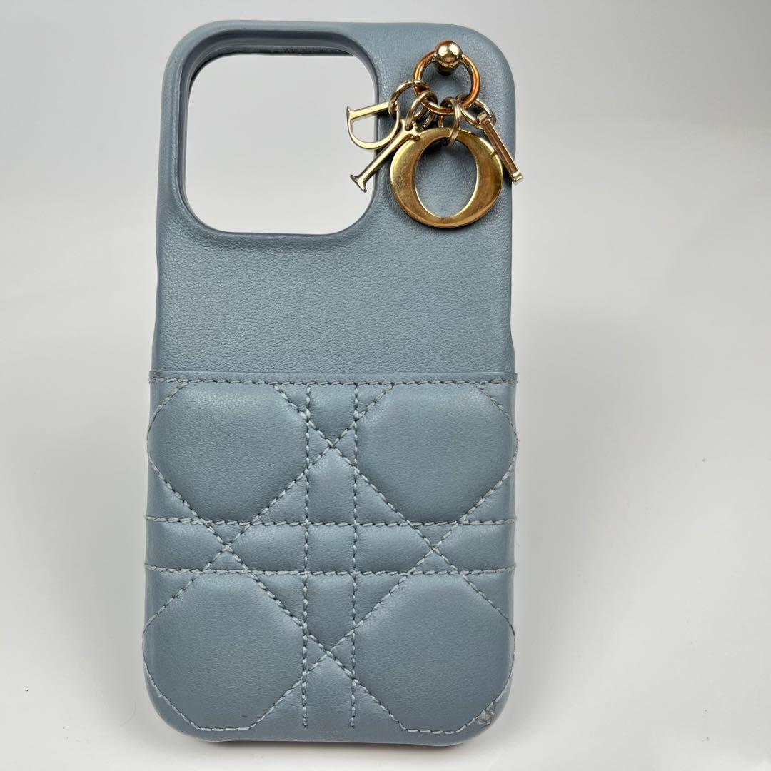 【極美品】LadyDior iPhone15Proケース カナージュ ラムスキン