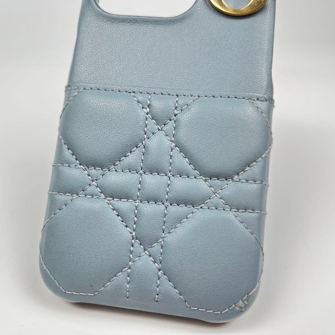 【極美品】LadyDior iPhone15Proケース カナージュ ラムスキン