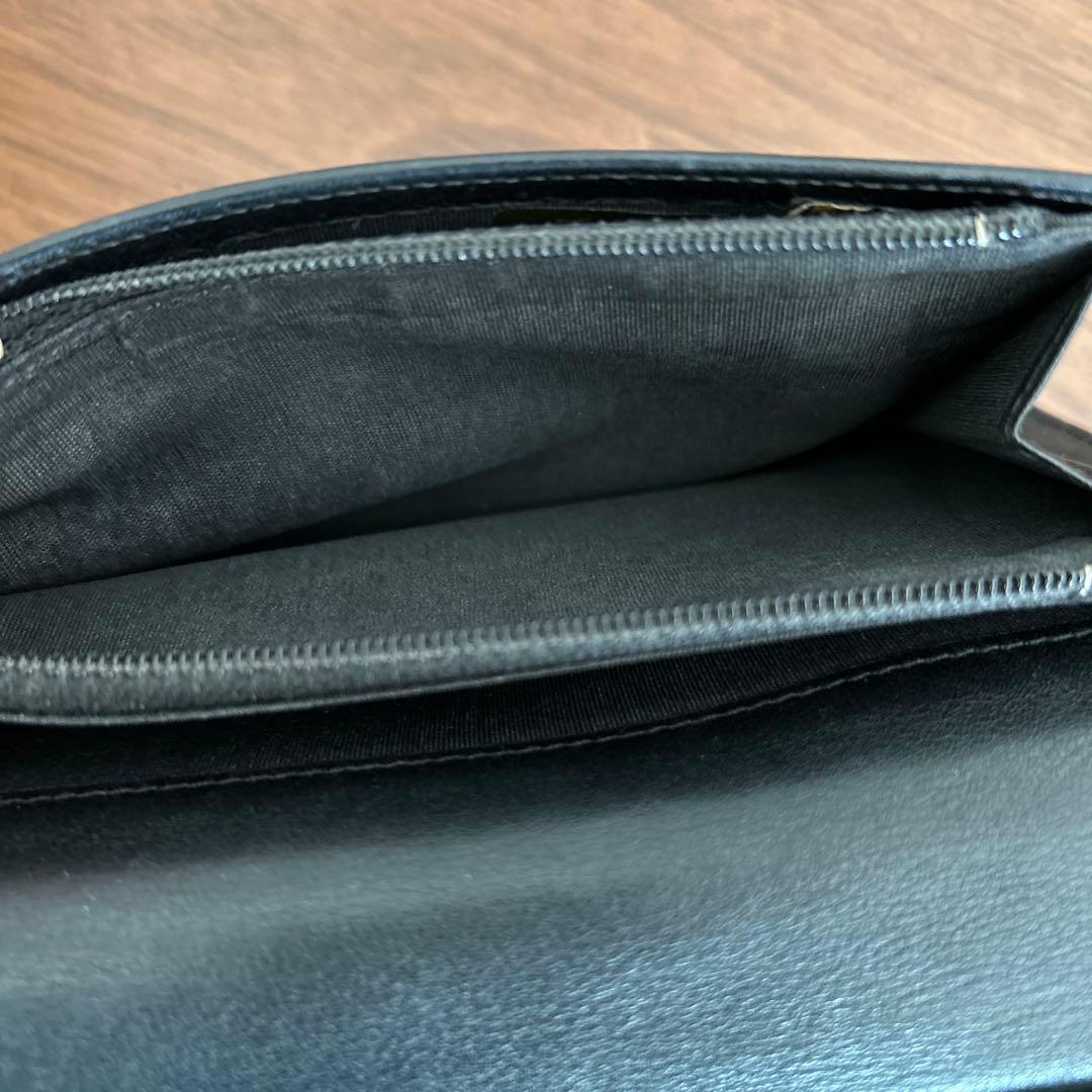CHANELシャネル長財布/黒/箱ギャランティカード付