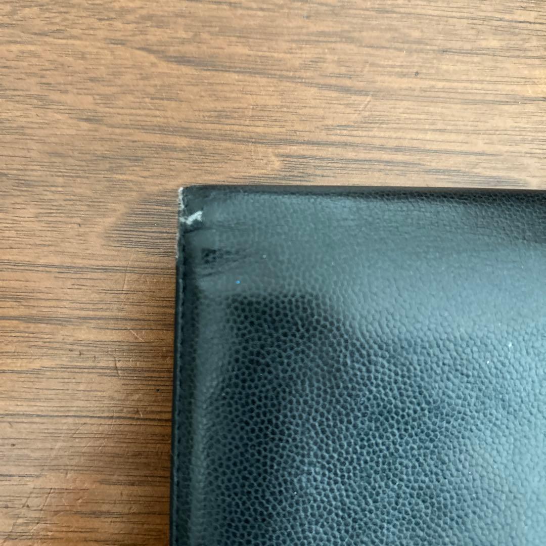 CHANELシャネル長財布/黒/箱ギャランティカード付