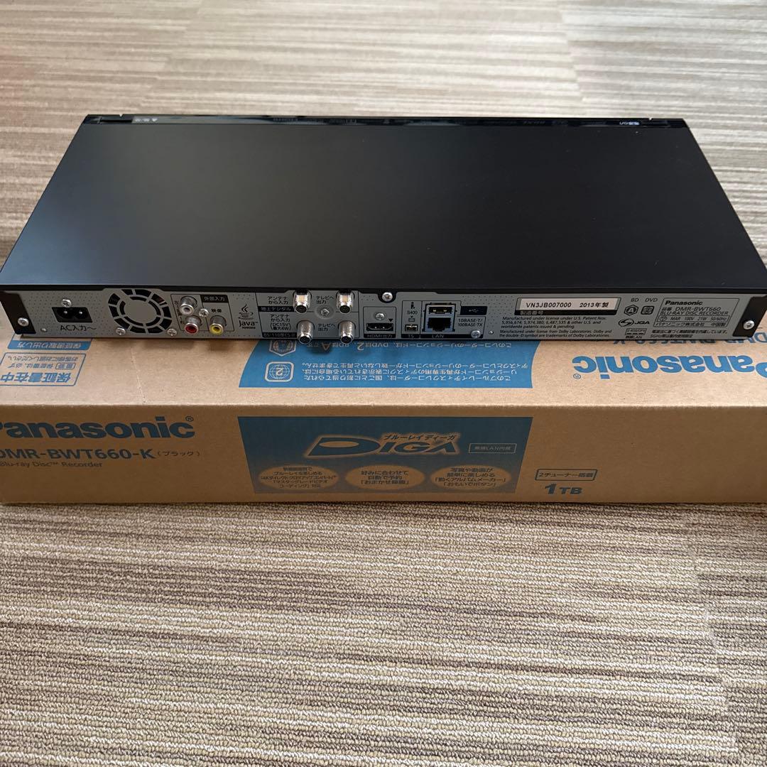 Panasonic DMR-BWT660-K 4Kブルーレイレコーダー