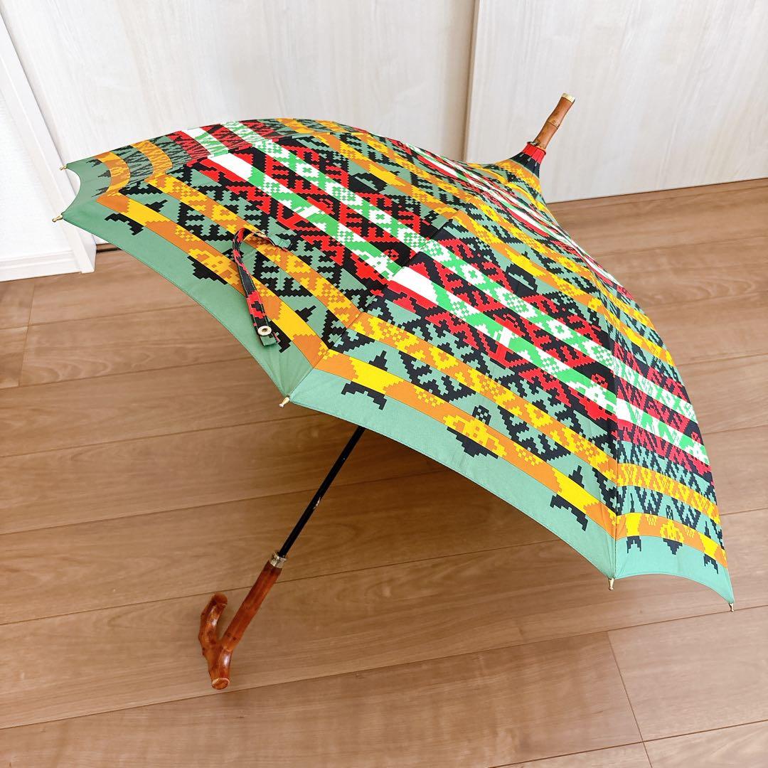美品♡ヴィヴィアンウエストウッド 雨傘　長傘 木製ハンドル