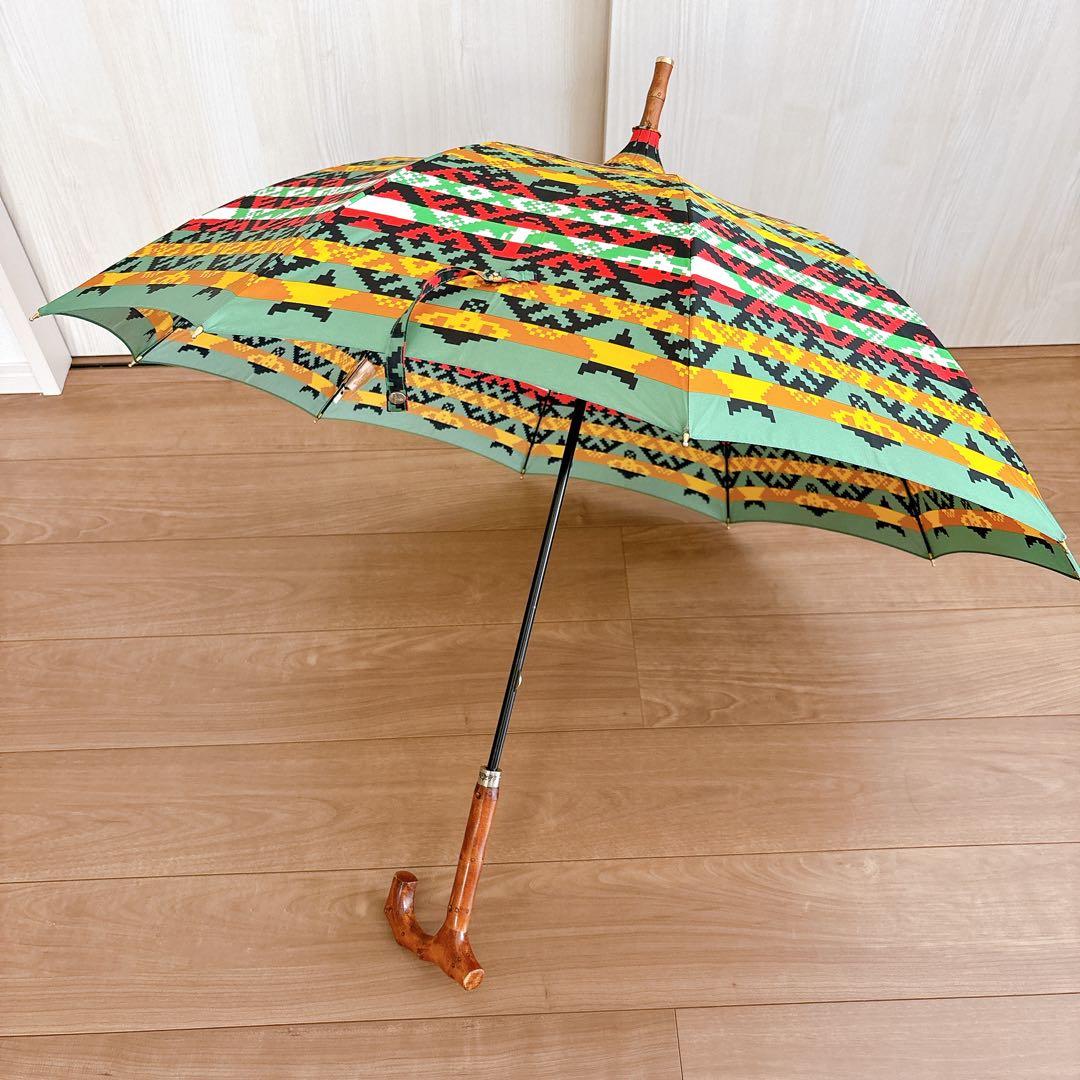 美品♡ヴィヴィアンウエストウッド 雨傘　長傘 木製ハンドル