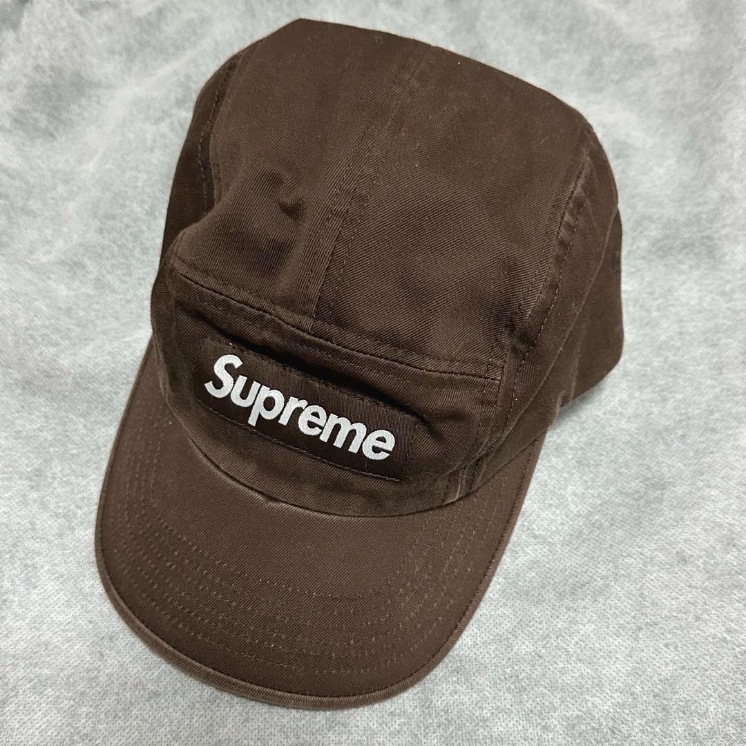 【美品】supreme キャップ ブラウン