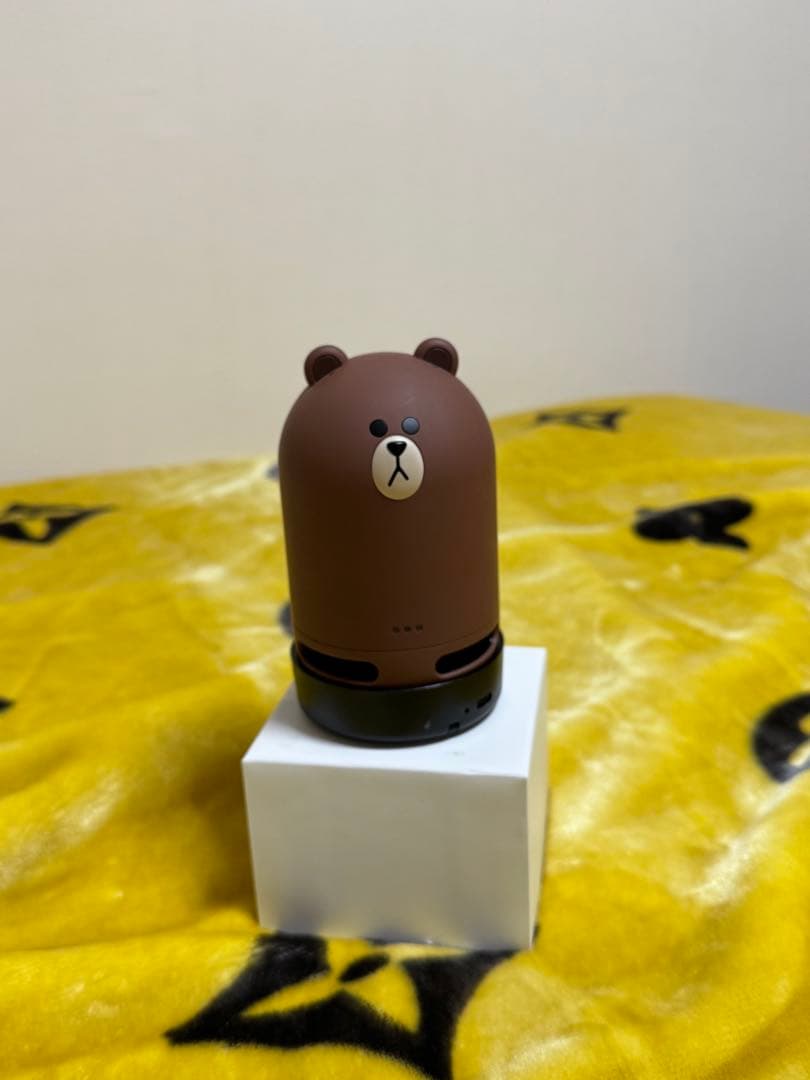 LINE ブラウン スピーカー