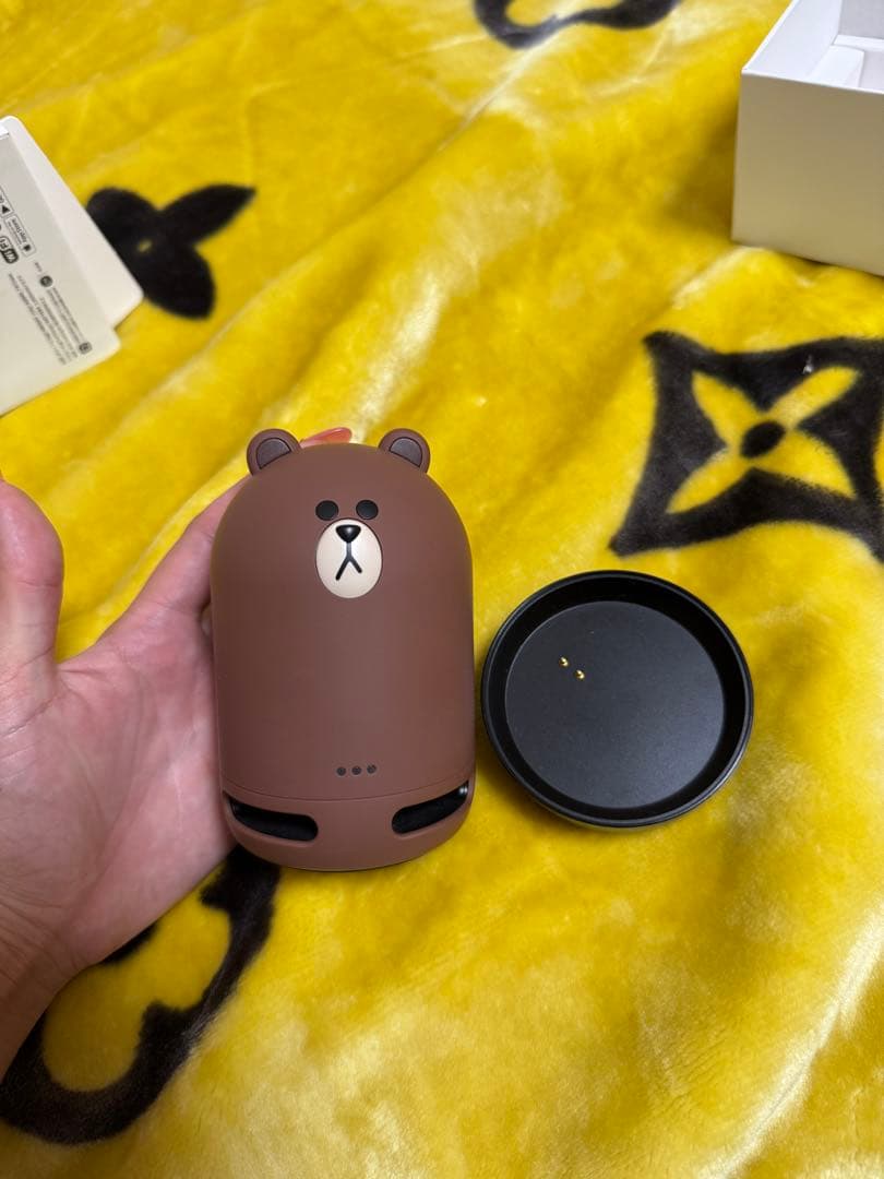 LINE ブラウン スピーカー