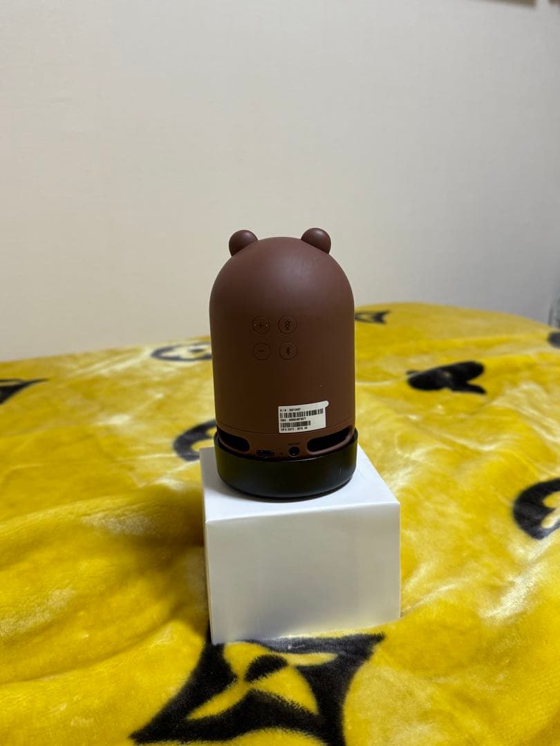 LINE ブラウン スピーカー