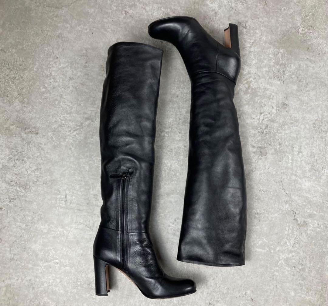 【極美品】PRADA プラダ　ロングブーツ　36 1/2 ブラック