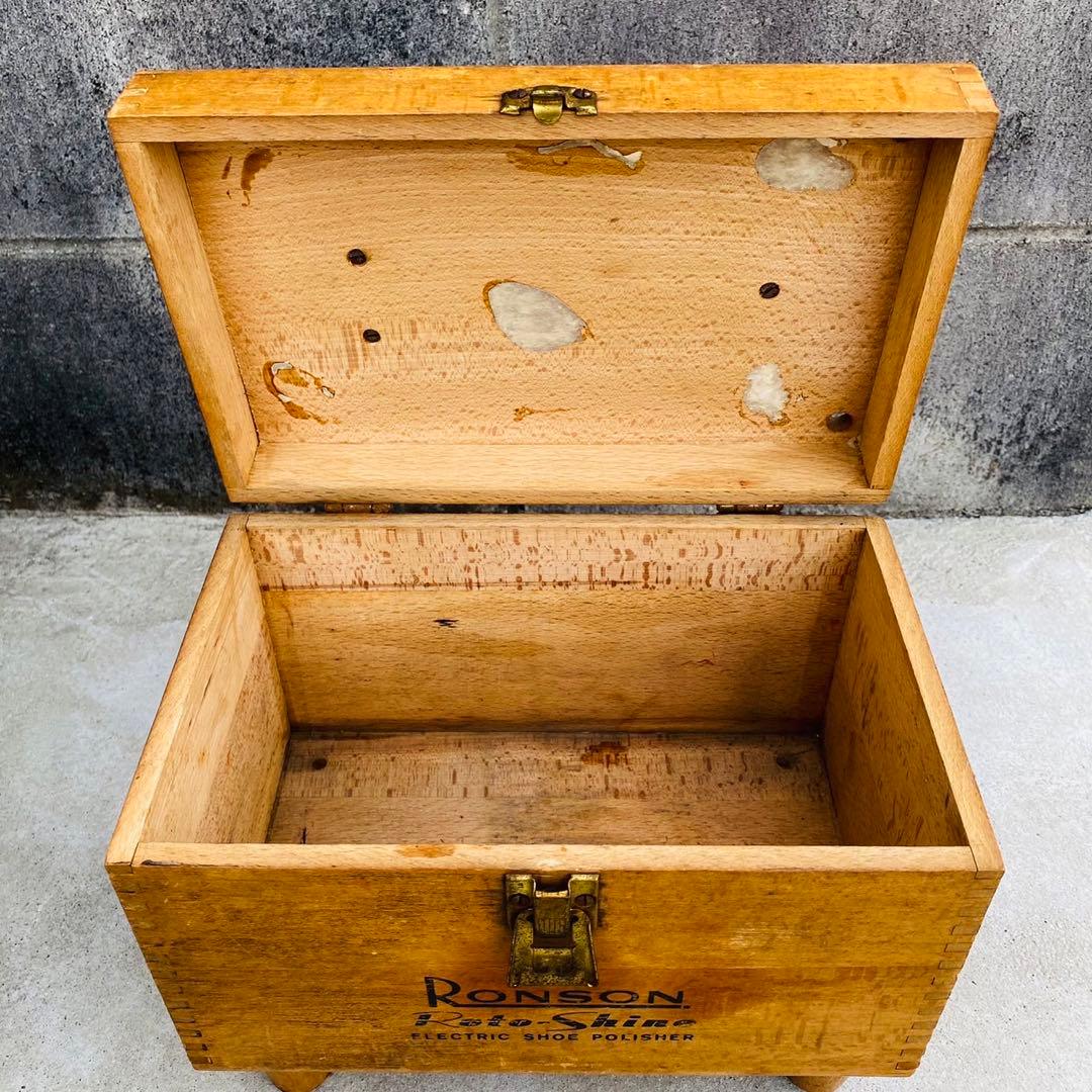 超希少◆Ronson◆1950s英国Shoe shine box シューボックス