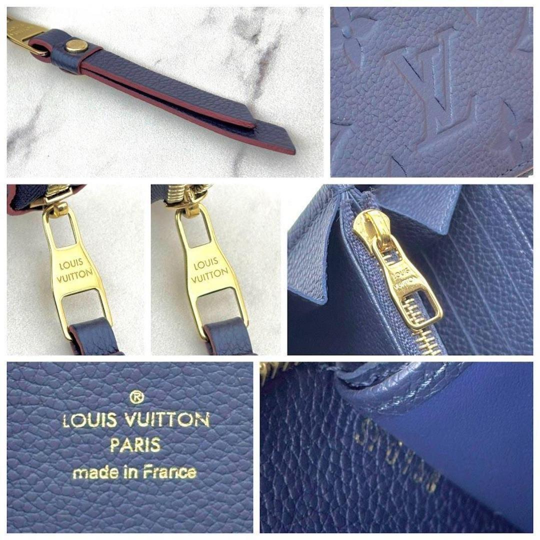 【極美品】ルイヴィトン　アンプラント　ジッピーウォレット　マリーヌルージュ