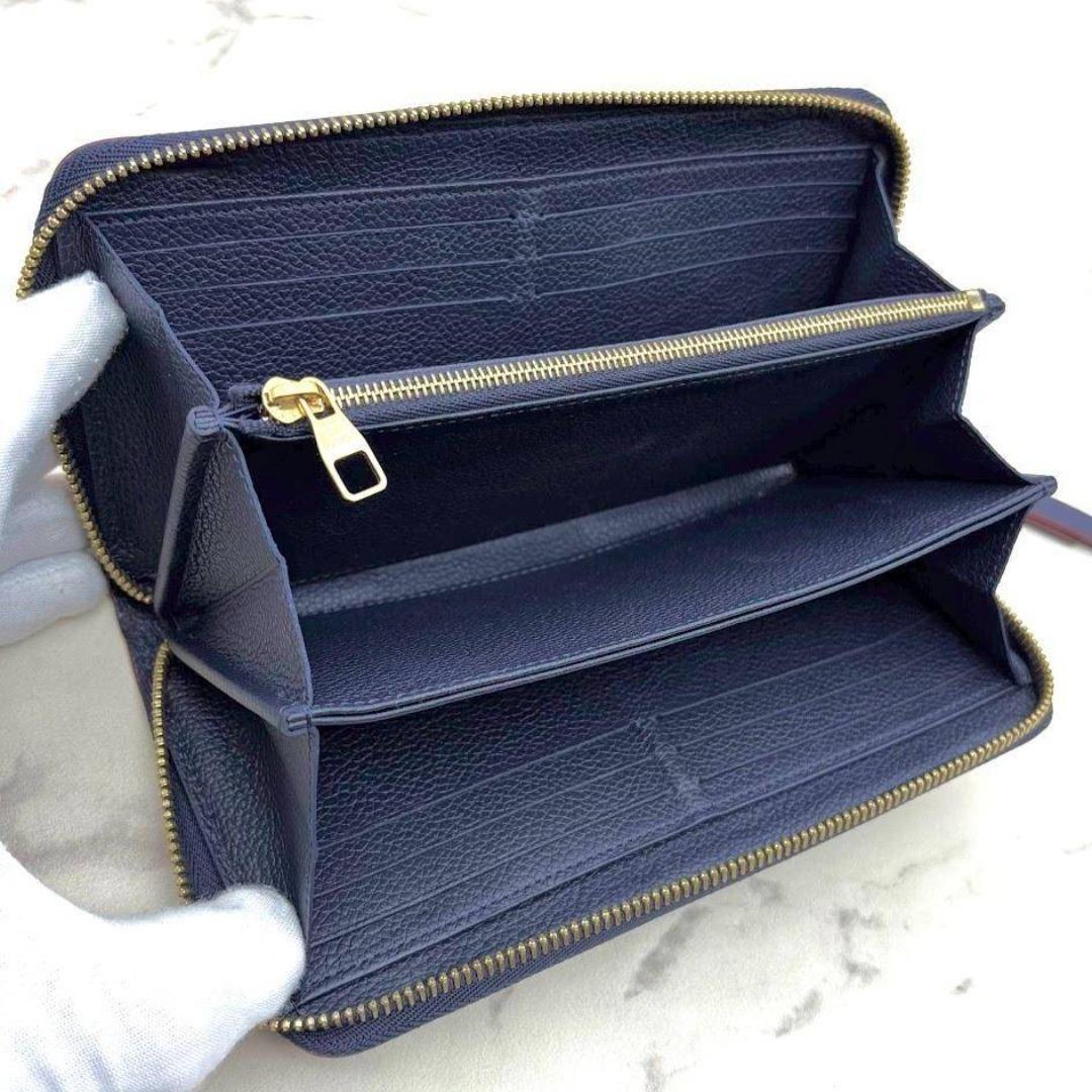 【極美品】ルイヴィトン　アンプラント　ジッピーウォレット　マリーヌルージュ