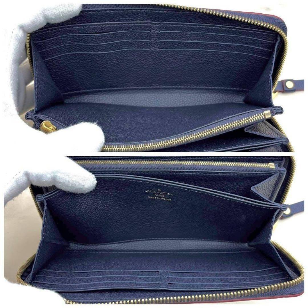【極美品】ルイヴィトン　アンプラント　ジッピーウォレット　マリーヌルージュ