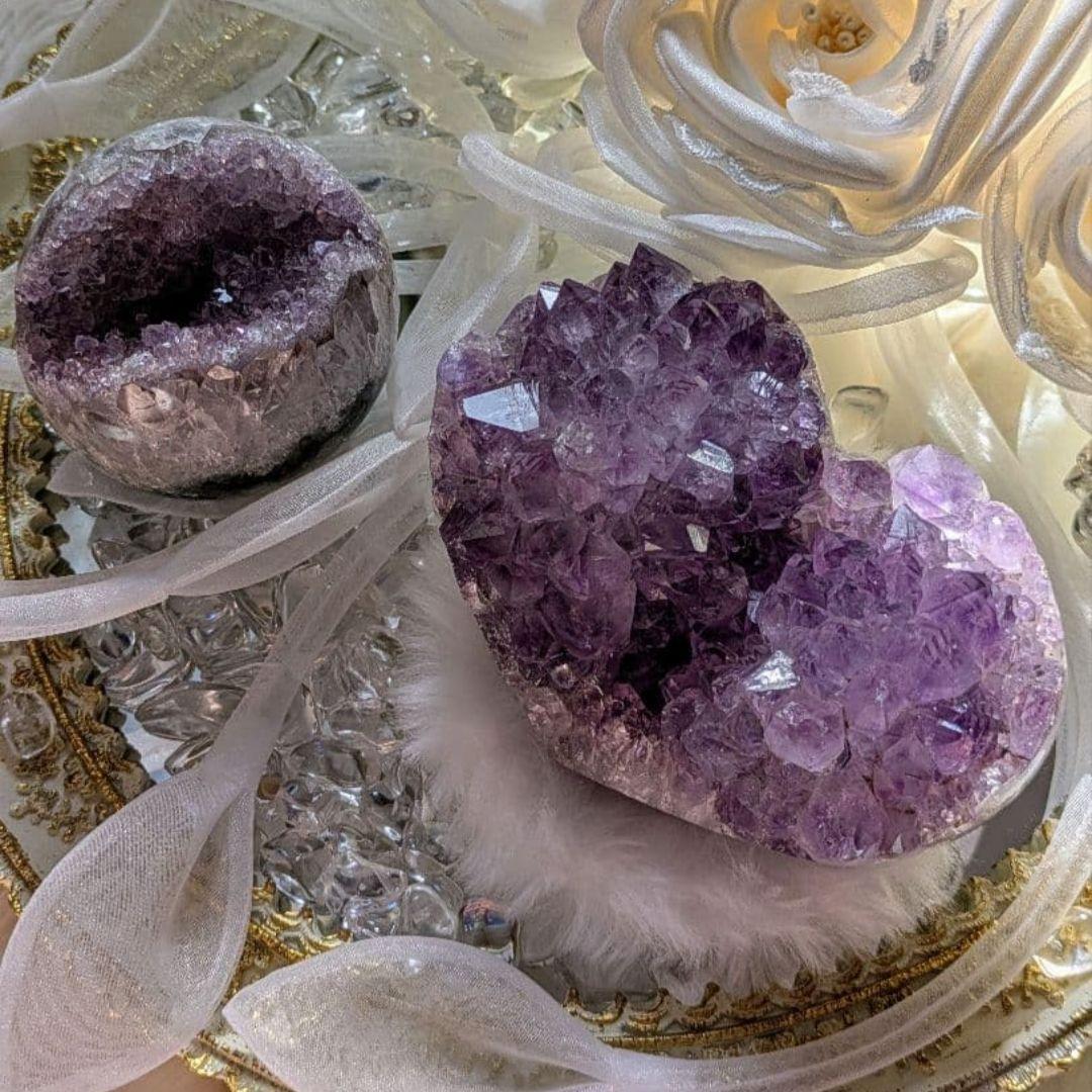 ♡ハイグレードスフィア　アメジスト　スフィア♡　笑口 オールカット