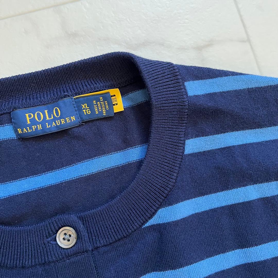 美品 POLO RALPH LAUREN コットン カーディガン　XL 洗える