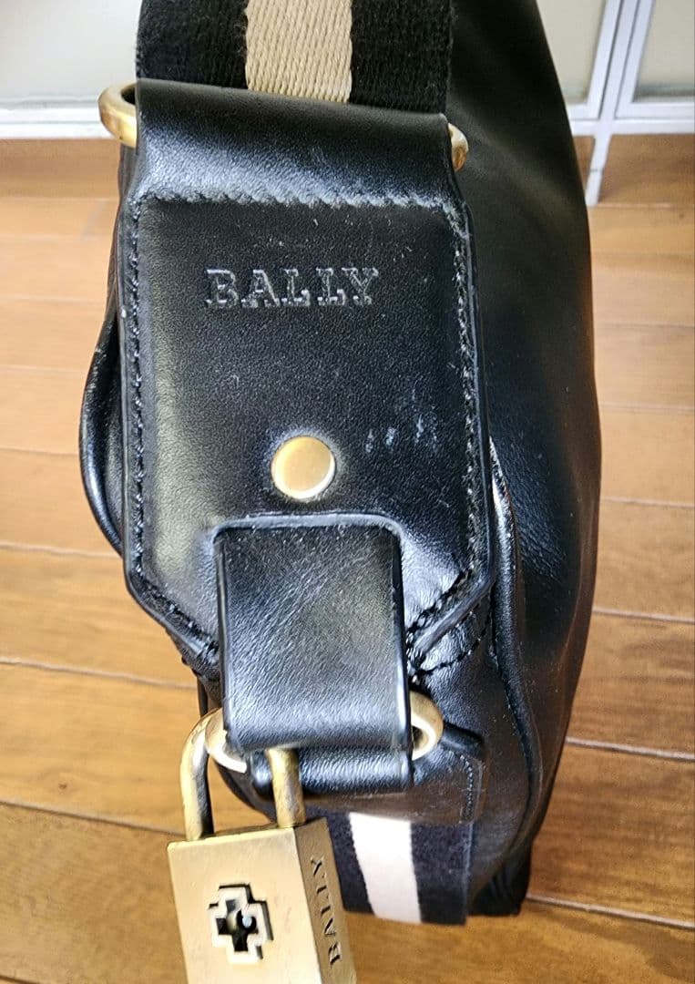【値下】BALLY トレインスポッティング 黒 ショルダーバッグ