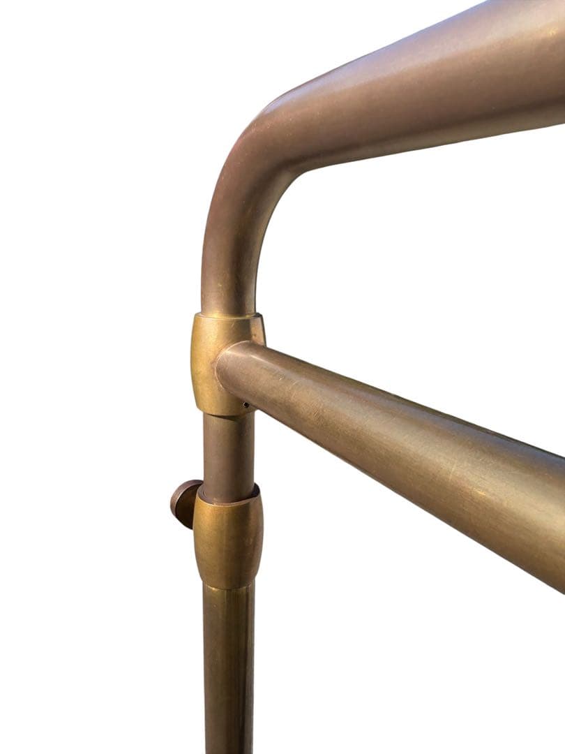 西川金太郎 廃盤品 アンティーク真鍮ゴールドハンガーラック　送料無料