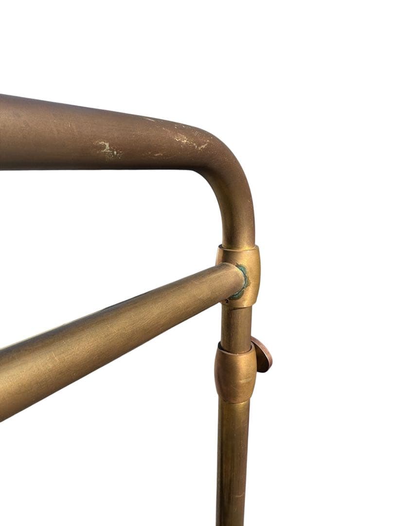 西川金太郎 廃盤品 アンティーク真鍮ゴールドハンガーラック　送料無料