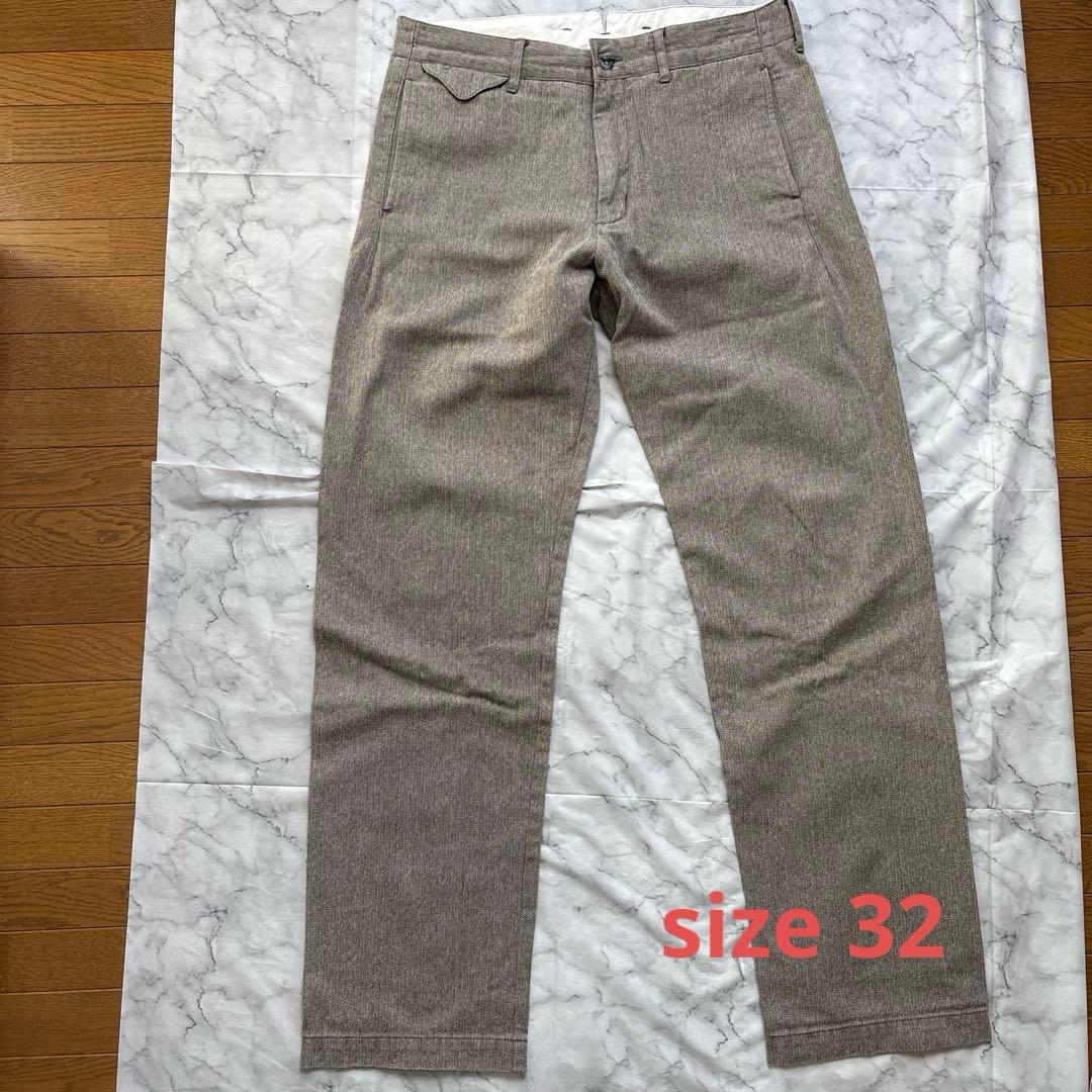 エンジニアードガーメンツ ヘリンボーンパンツ USA製 ワーク ミリタリー