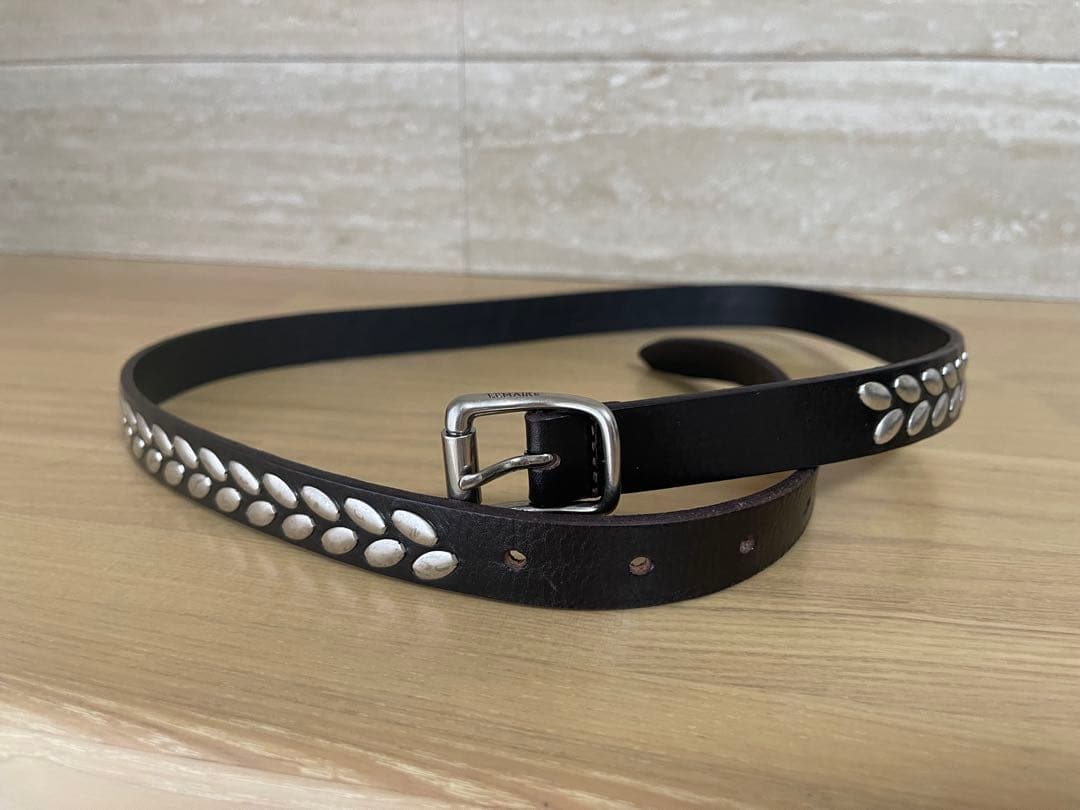 小物 LEMAIRE ALMOND STUD BELT 20 / D.BRW 80