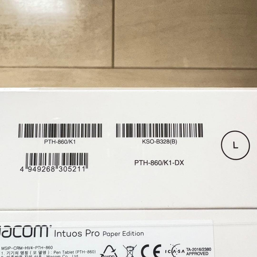 Lサイズ　Wacom Intuos Pro Paper Edition 本体