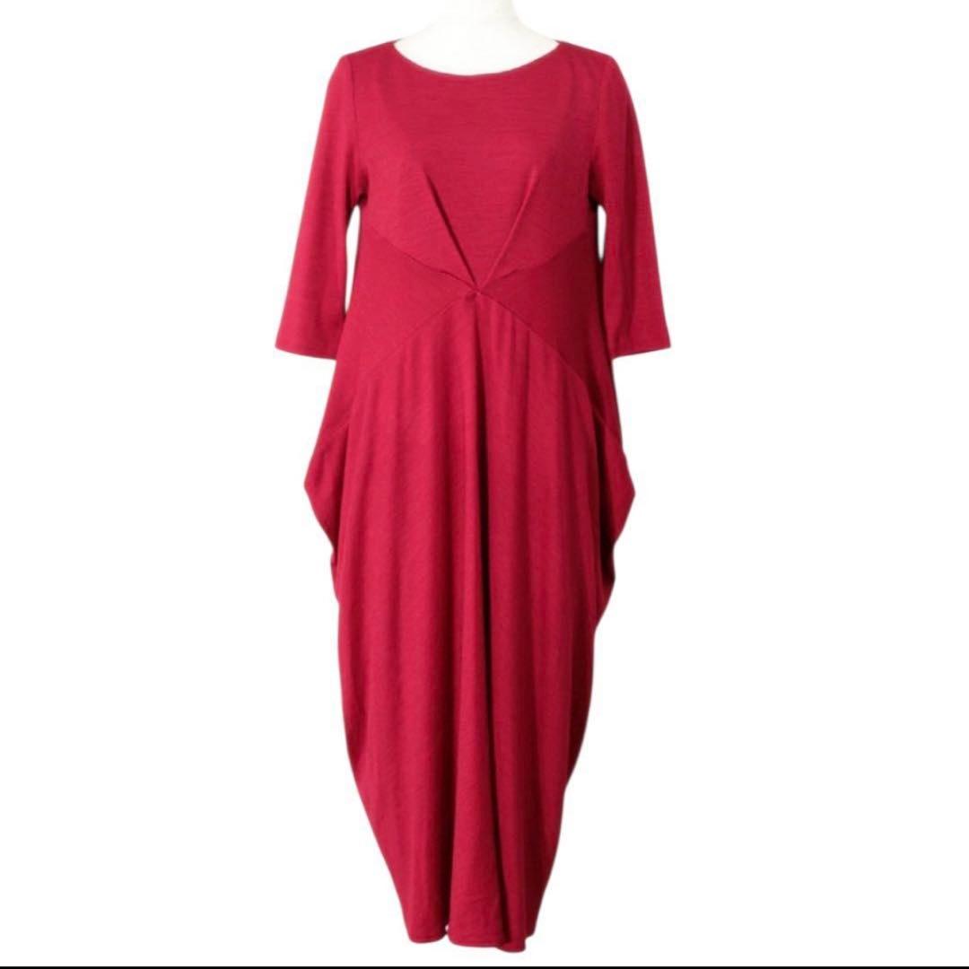 2022/シビラ/コクーンシルエット/ワンピース/ストレッチ/ドレープ