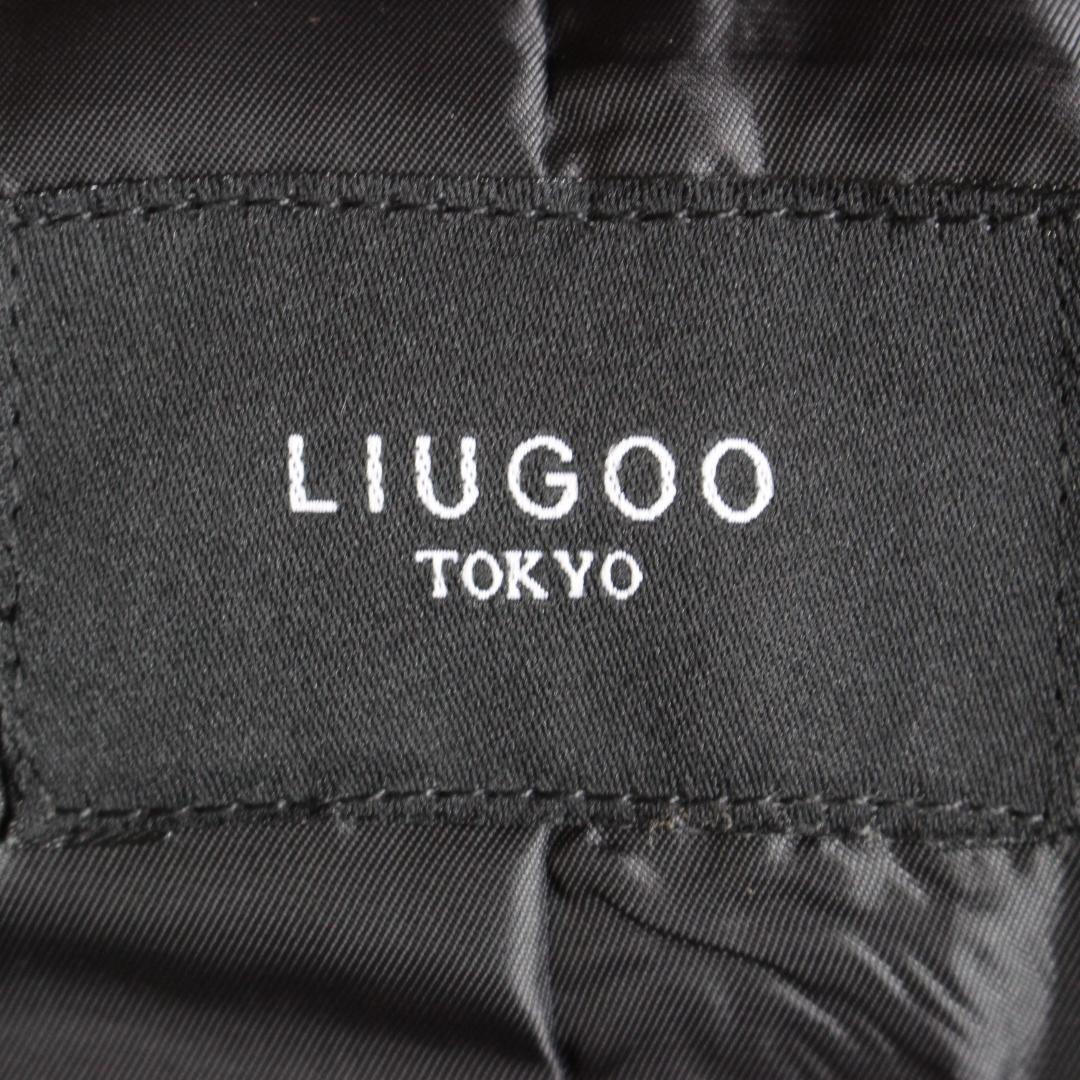 LIUGOOTOKYO 3way ラムレザーダウンジャケット LLL ネイビー