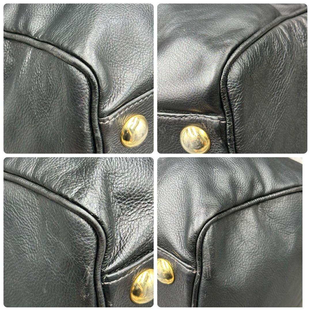 2way バリー ボストンバッグ シボ革 斜め掛け 黒 トラベル 南京錠