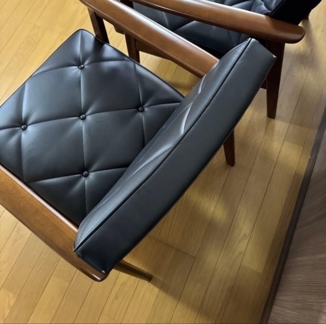 Maron Maron　美品 カリモク 1人掛けソファ 2脚セット