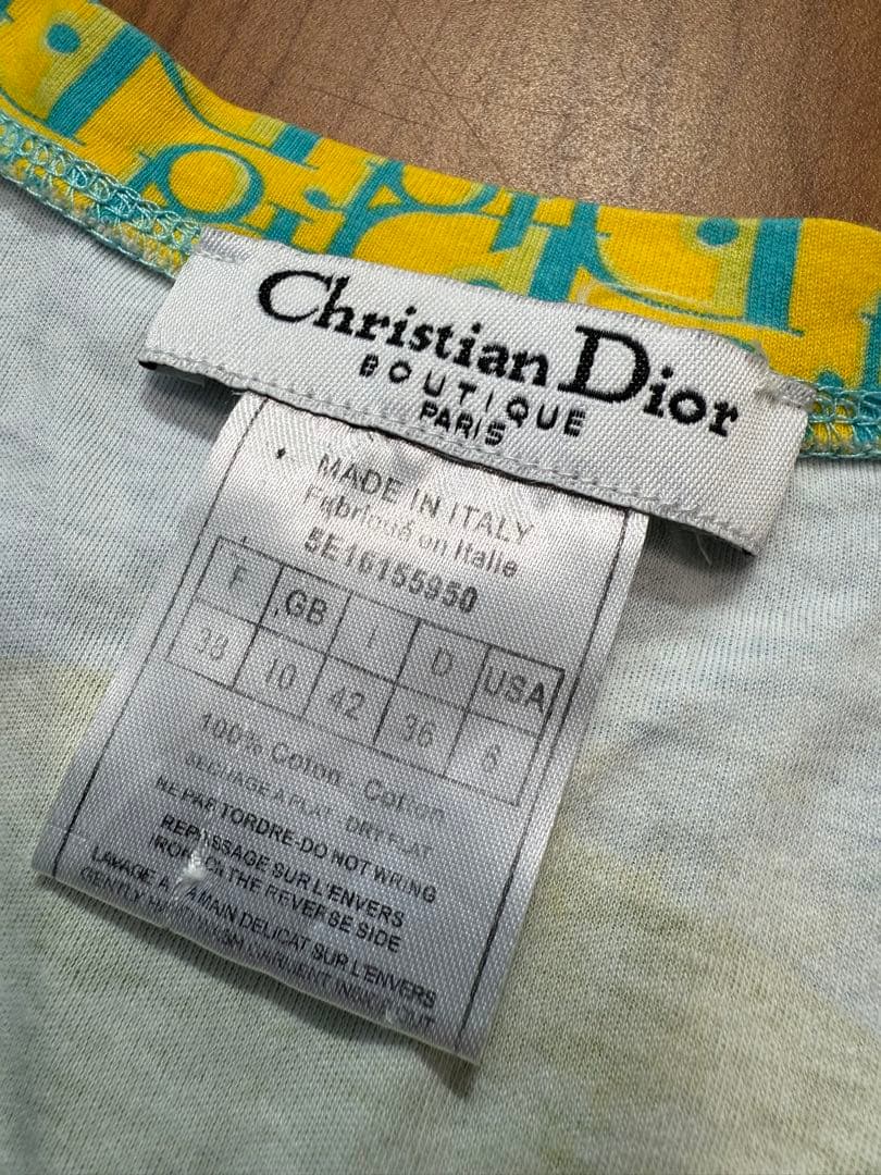 クリスチャンディオール Tシャツ　トロッターか柄　Vネック ガリアーノか期