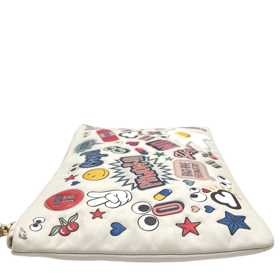 【美品】ANYA HINDMARCH アニヤハインドマーチ　クラッチバッグ
