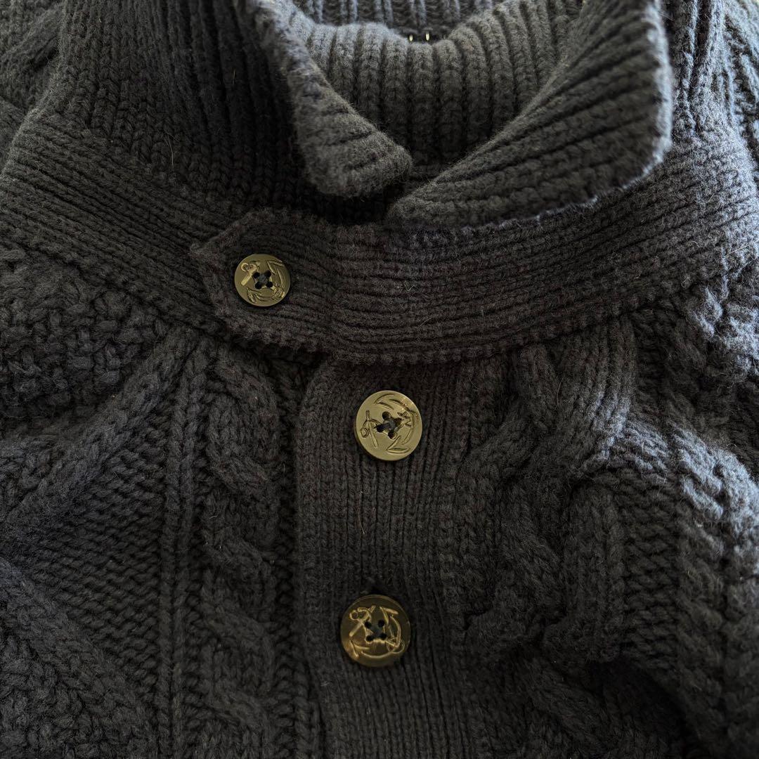 ポロ ラルフローレン ニット 長袖ポロセーターカシミヤ混 コットン　XL