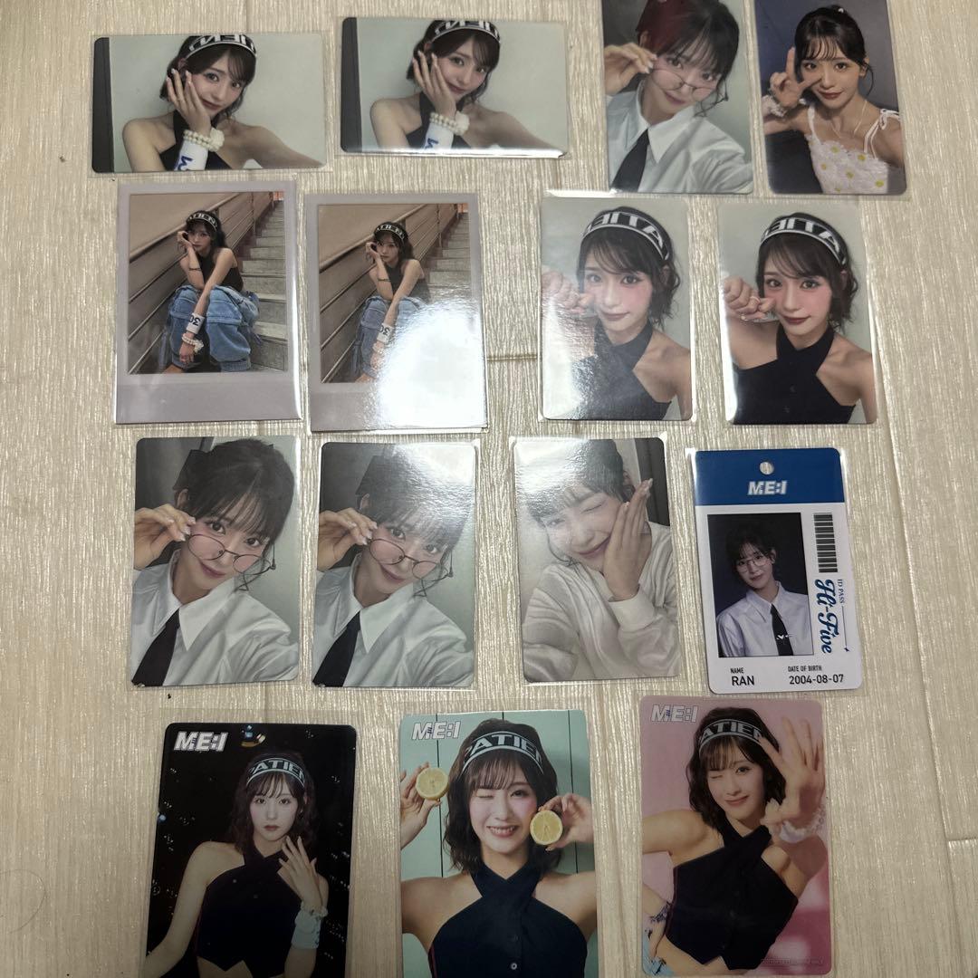 ME:I 石井蘭 RAN トレカ ポーチ コースター 写真 まとめ売り