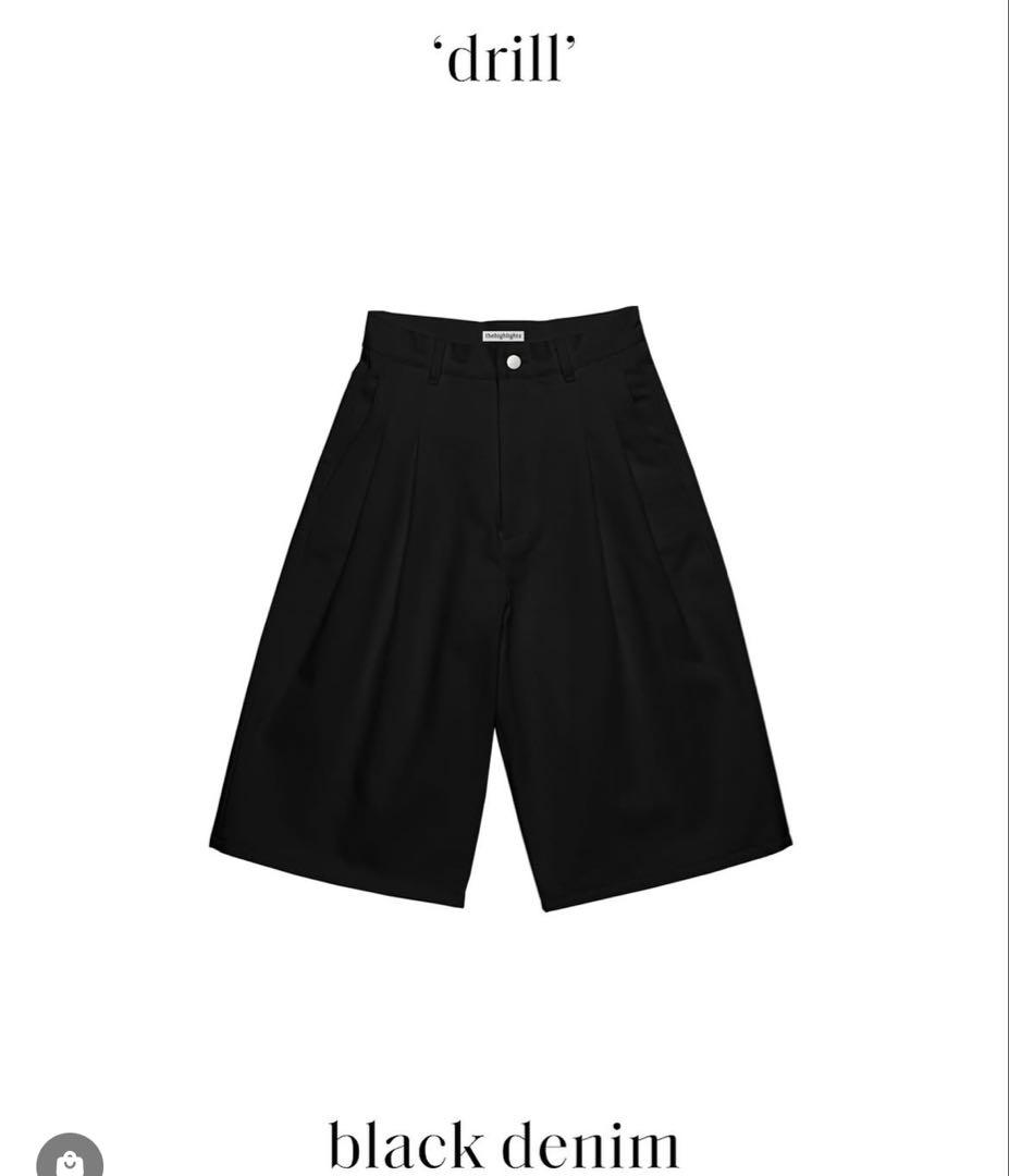 パンツ thehighlights drill tuck half