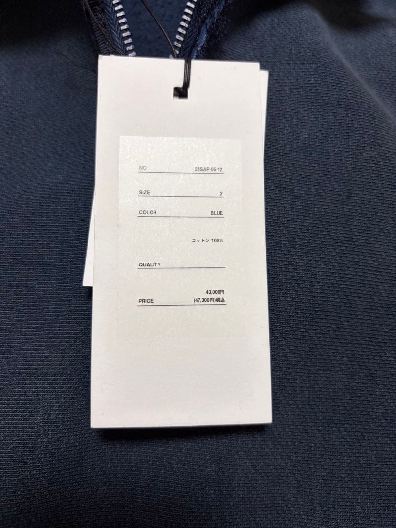 新品 A.PRESSE Vintage Half Zip Sweat サイズ2