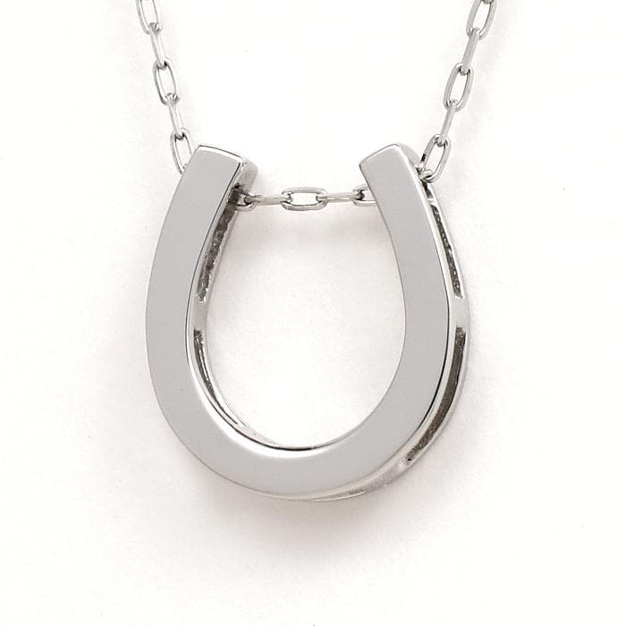 Pt950 シンプル 馬蹄 ラッキーホース シュー ペンダント トップ ヘッド