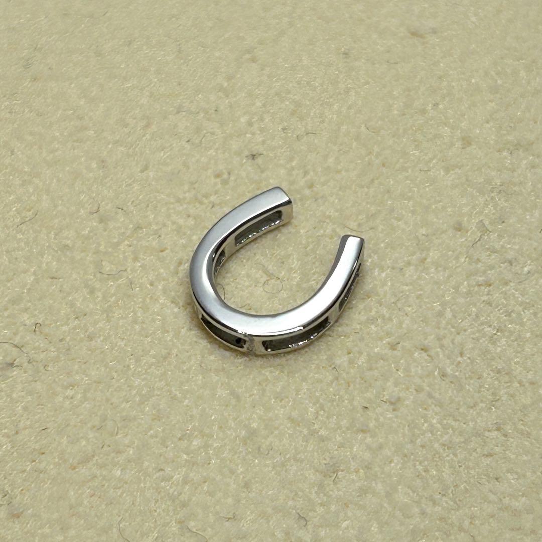 Pt950 シンプル 馬蹄 ラッキーホース シュー ペンダント トップ ヘッド