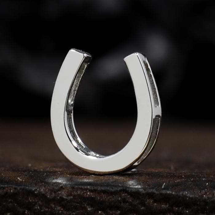 Pt950 シンプル 馬蹄 ラッキーホース シュー ペンダント トップ ヘッド