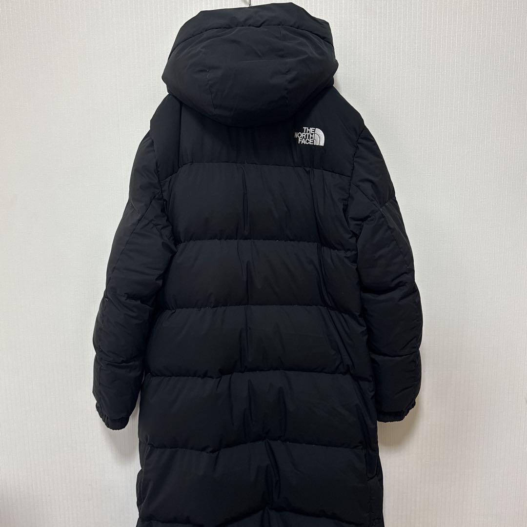 【美品&刺繍ロゴ】ノースフェイス　ダウンコートジャケット　黒　メンズＬ