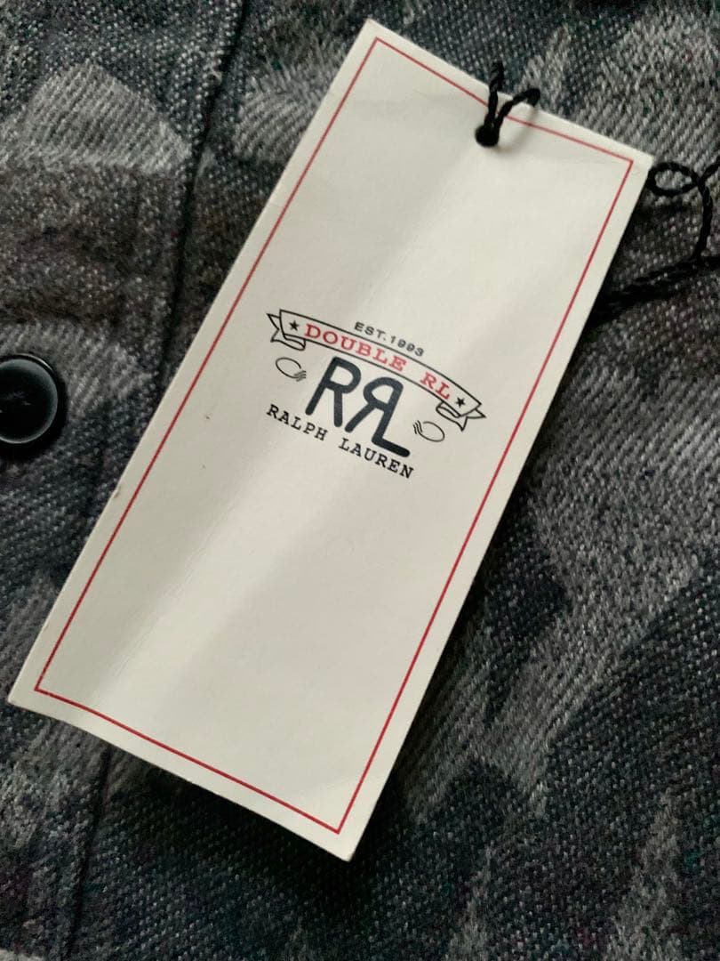 極美品 RRL 定価5万 ダブルアールエル ネイティブ柄 ウール混 長袖シャツ