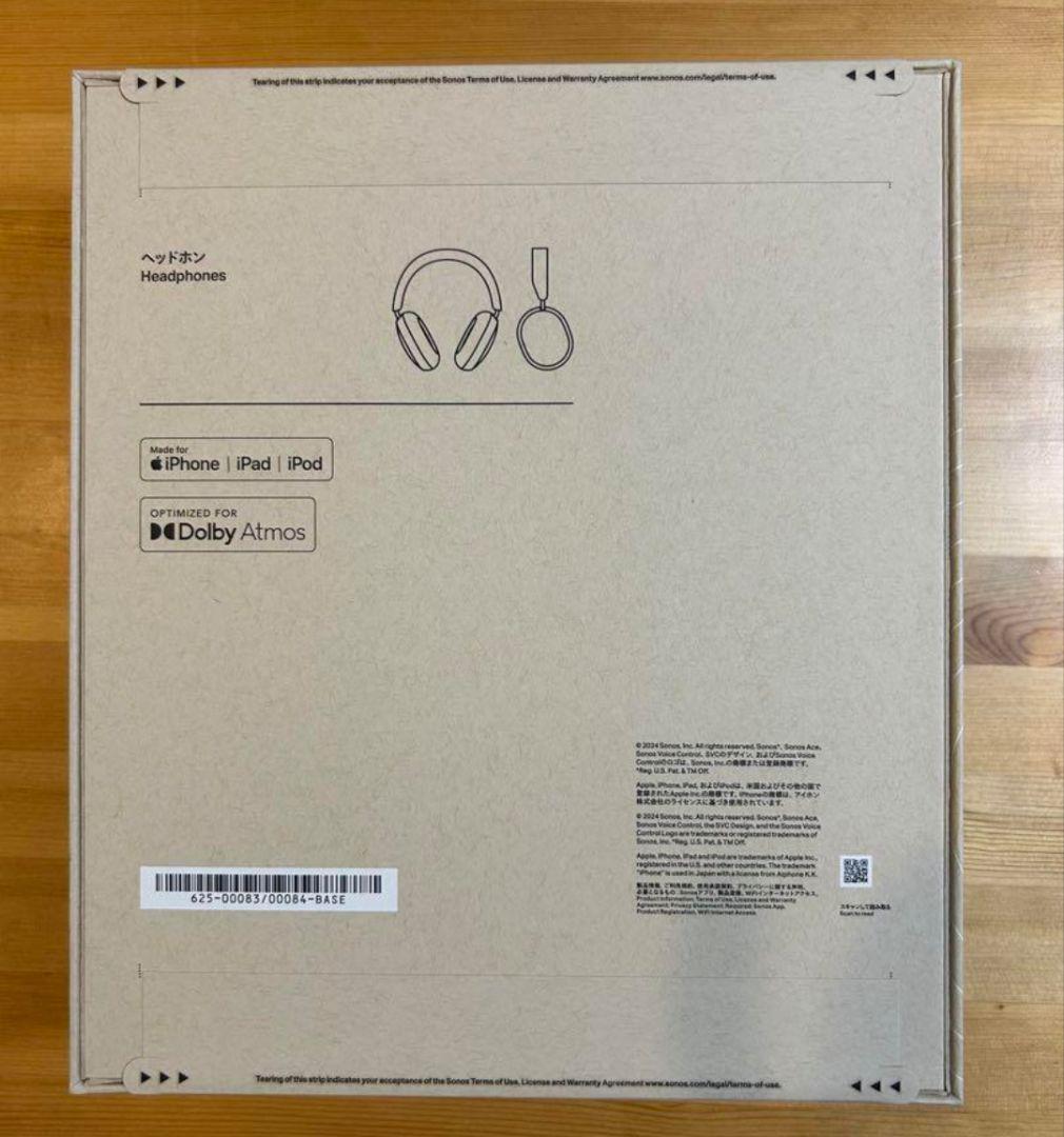 ソノス sonos Ace ホワイト 新品・未開封品 ヘッドフォン②