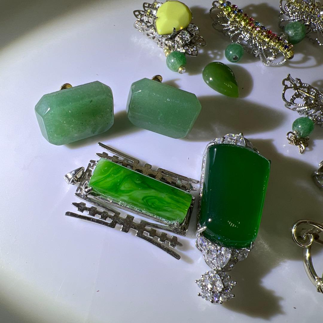 専用　翡翠ネックレス　アクセサリー色々　一部袋込525g 東Y8-0123ア㊱