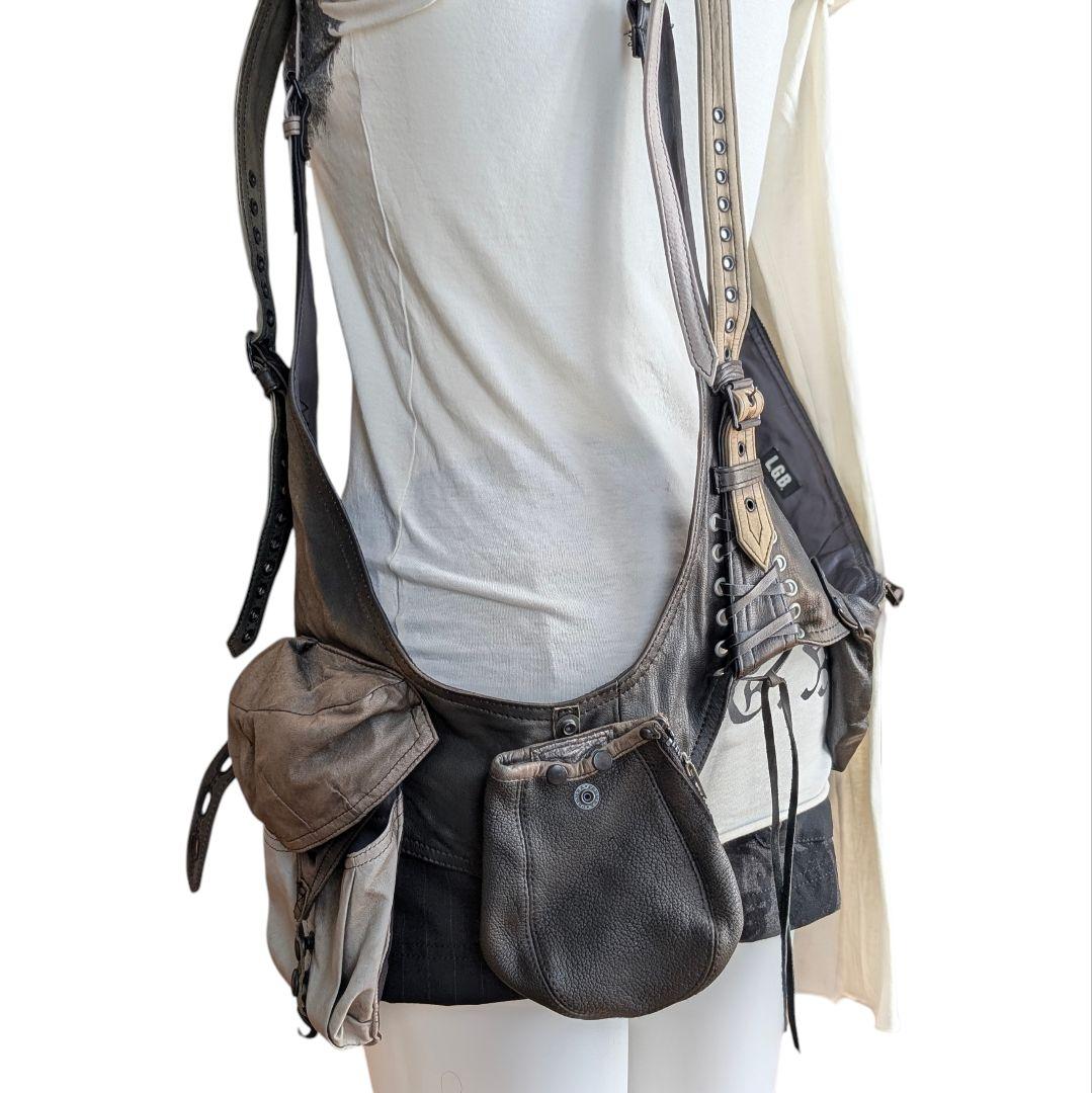 LGB SAHAEA サハラ レザー ベスト CARF DEER LEATHER