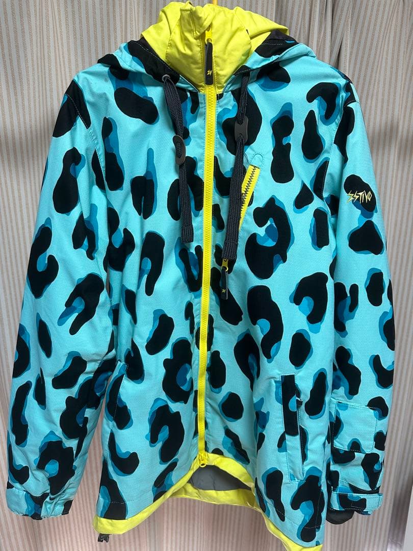 上下セット　ESTIVO レディース スノーボード　Lサイズ ヒョウ柄　ピンク